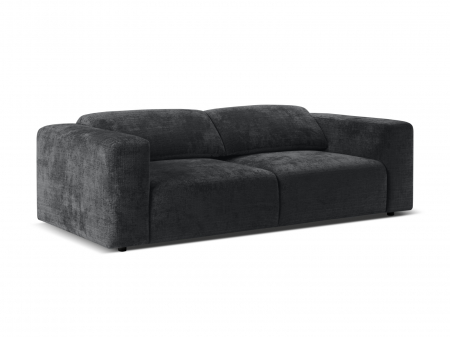 Canapea Cruz cu 3 locuri, tetiere reglabile si tapiterie din tesatura structurala, anthracite [2]
