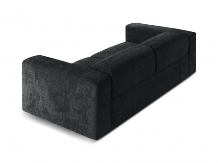 Canapea Cruz cu 3 locuri, tetiere reglabile si tapiterie din tesatura structurala, anthracite [4]
