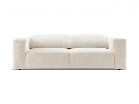 Canapea Cruz cu 3 locuri, tetiere reglabile si tapiterie din tesatura structurala, ivory [1]