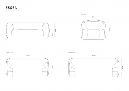 Canapea Essen cu tapiterie boucle [5]