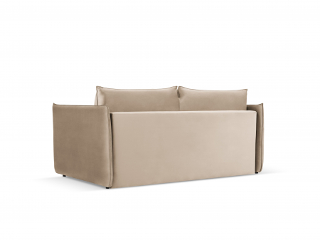 Canapea extensibila Agate cu 2 locuri si saltea inclusa, bej [2]