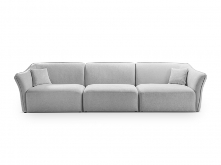 Canapele fixe - Canapea Hailey cu 5 locuri si tapiterie boucle