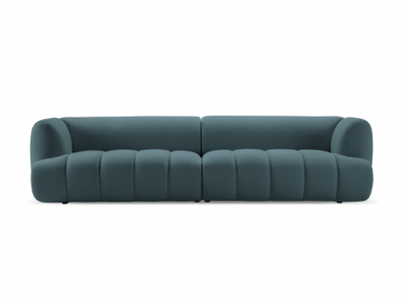 Canapele fixe - Canapea Harry cu 4 locuri si tapiterie din catifea