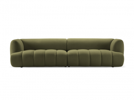 Canapele fixe - Canapea Harry cu 4 locuri si tapiterie din catifea