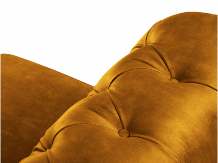 Canapea Lapis cu 3 locuri si tapiterie din catifea, gri [4]