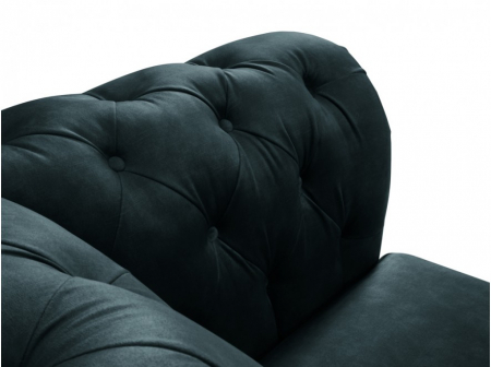 Canapea Lapis cu 3 locuri si tapiterie din catifea, gri [1]