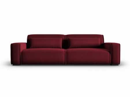 Canapele fixe - Canapea Lina cu 4 locuri si tapiterie din catifea