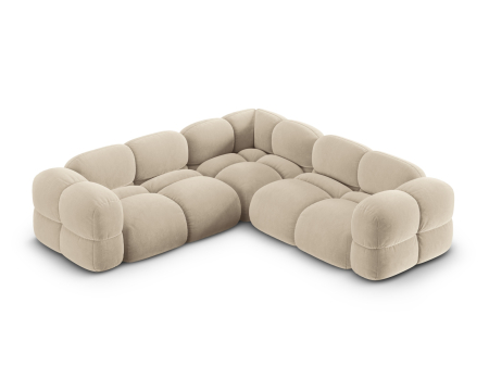 Canapea Loretto cu tapițerie din catifea