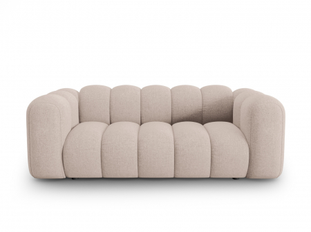 Canapea Lupine cu 2 locuri si tapiterie din tesatura structurala, bej [0]