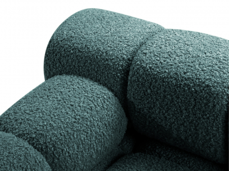 Canapea modulara Bellis cu 2 module si tapiterie boucle, petrol [3]