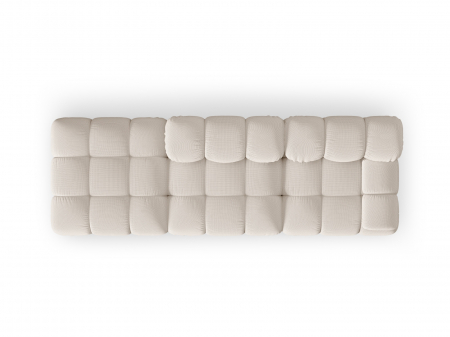 Canapea modulara Bellis cu 3 locuri si tapiterie din tesatura 3D, bej deschis [2]