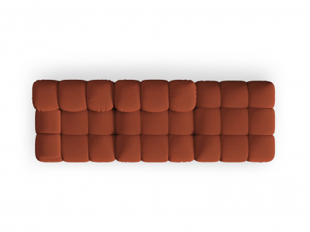 Canapea modulara Bellis cu 3 locuri si tapiterie din tesatura 3D, brick [2]