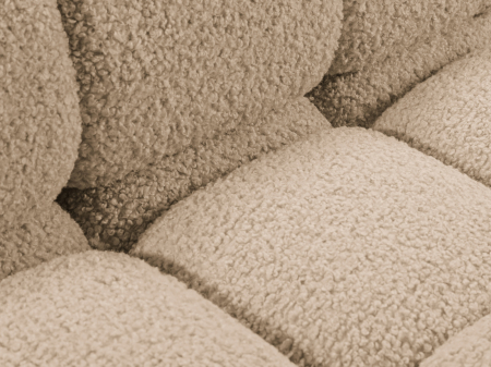 Canapea modulara Bellis cu 3 module si tapiterie boucle, nisip [4]