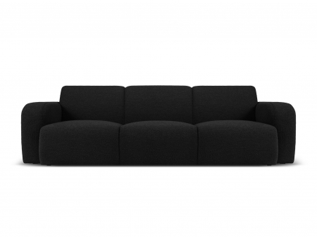 Canapele fixe - Canapea Molino cu 3 locuri si tapiterie boucle, negru