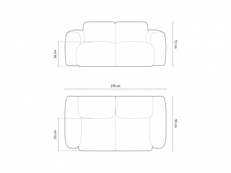 Canapea Nolio cu tapiterie din tesatura structurala [5]