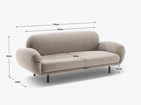 Canapea Poppy cu tapiterie boucle [5]