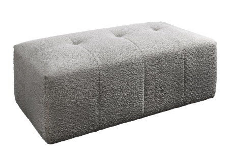 Scaune & fotolii - Canapea ROYAL 120 cm cu miez de arcuri, gri bouclé