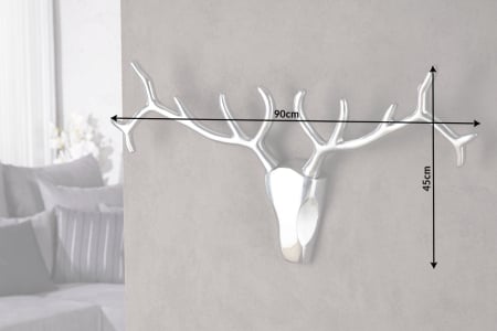 Coarne de cerb VEADO 90 cm aluminiu argintiu [8]