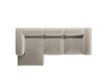 Colțar Bergamo cu tapițerie din catifea reiată [3]