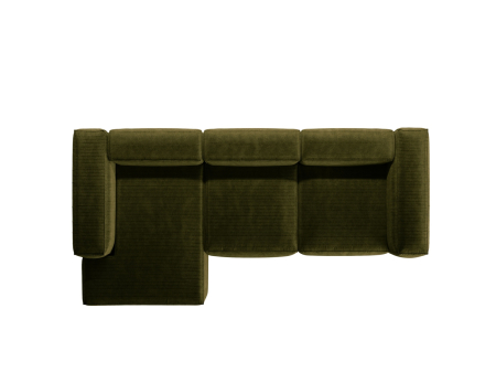 Colțar Bergamo cu tapițerie din catifea reiată [3]