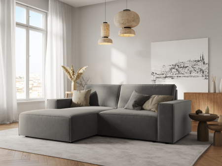 Colțar Carlo cu tapițerie din catifea [4]