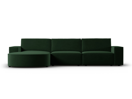 Colțar Carlo cu tapițerie din catifea