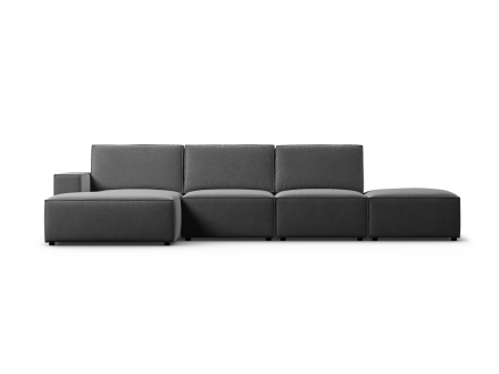 Colțar Carlo cu tapițerie din catifea