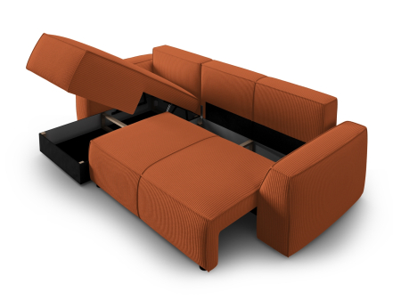 Colțar extennsibil Sophia cu tapițerie din catifea reiată [4]