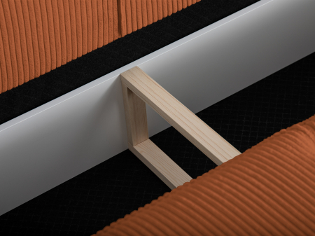 Colțar extennsibil Sophia cu tapițerie din catifea reiată [8]