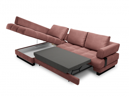 Coltar extensibil Clinton cu tapiterie din catifea [4]