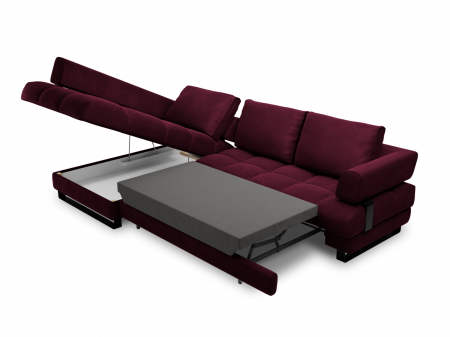 Coltar extensibil Clinton cu tapiterie din catifea [4]