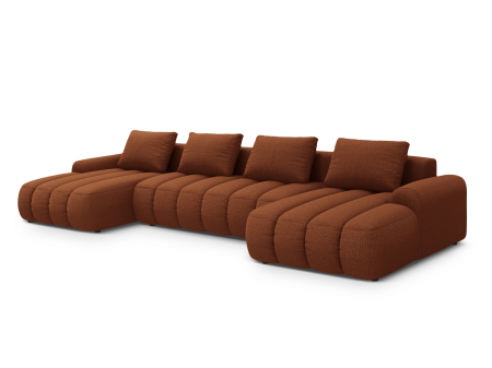 Colțar extensibil în formă de U Kimi cu tapițerie din țesătură structurală [2]