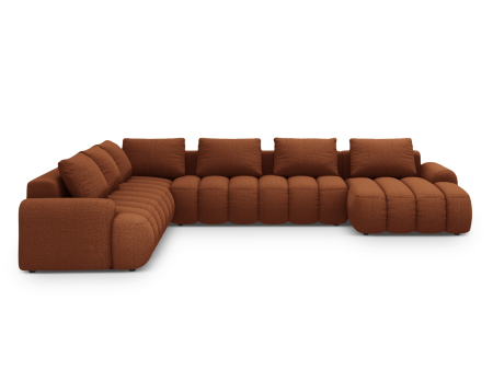 Colțar extensibil în formă de U Kimi cu tapițerie din țesătură structurală [0]