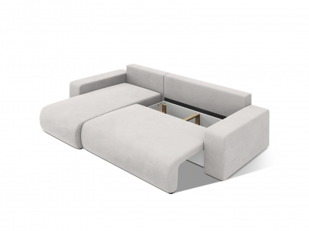 Coltar extensibil Jini cu 4 locuri, colt reversibil si tapiterie din catifea [4]