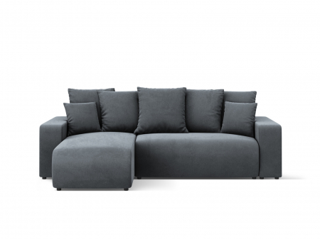 Canapele extensibile - Coltar extensibil Jini cu 4 locuri, colt reversibil si tapiterie din catifea