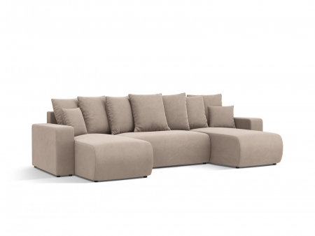 Coltar extensibil Jini in forma de U cu 5 locuri, colt reversibil si tapiterie din catifea [1]