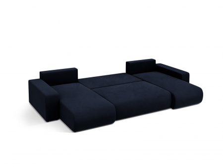 Coltar extensibil Jini in forma de U cu 5 locuri, colt reversibil si tapiterie din catifea [5]