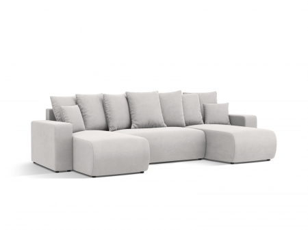 Coltar extensibil Jini in forma de U cu 5 locuri, colt reversibil si tapiterie din catifea [1]