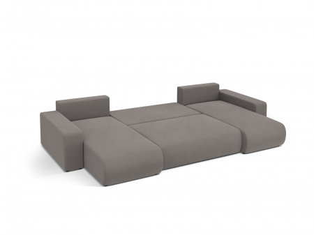 Coltar extensibil Jini in forma de U cu 5 locuri, colt reversibil si tapiterie din catifea [5]