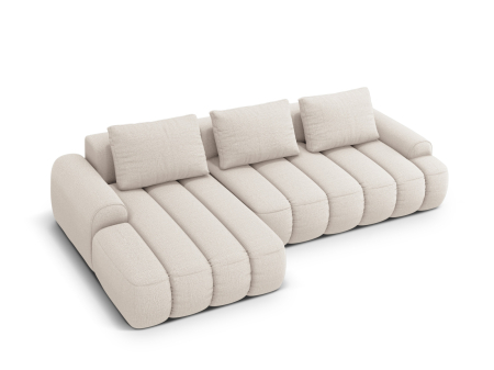 Canapele extensibile - Colțar extensibil Kimi cu tapițerie din țesătură structurală