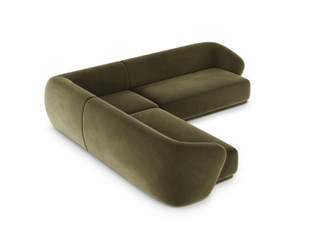 Colțar Gomera cu tapițerie din catifea [3]