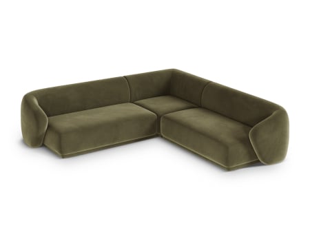 Colțar Gomera cu tapițerie din catifea [2]