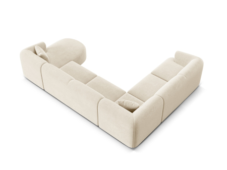 Colțar în formă de U Campi cu tapițerie din catifea [3]