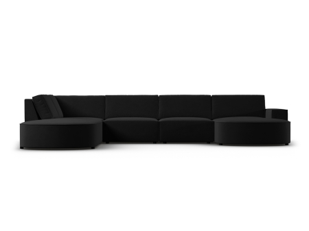 Coltare - Colțar în formă de U Carlo cu tapițerie din catifea