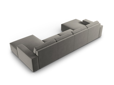 Colțar în formă de U Carlo cu tapițerie din catifea [2]