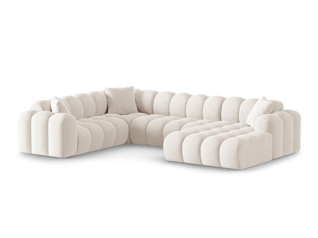 Colțar în formă de U Treno cu tapițerie din țesătură structurală [1]