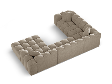 Colțar în formă de U Treno cu tapițerie din țesătură structurală [3]