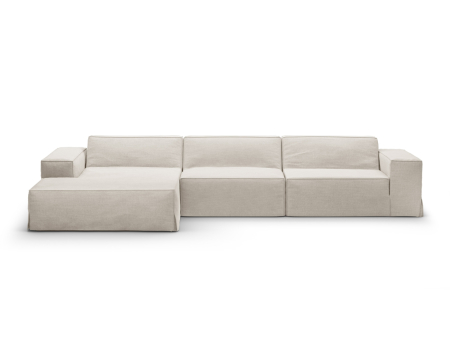 Canapele - Colțar Jodie cu husă detașabilă din țesătură structurală