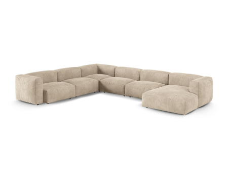 Coltar Martina in forma de U cu tapițerie din catifea [1]