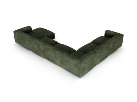 Coltar Martina in forma de U cu tapițerie din catifea [3]